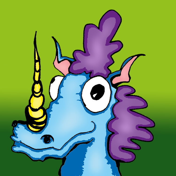 unicorn illustration for digital start up barcode beasties.